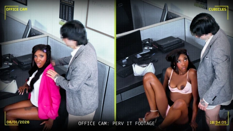 Office seduction: IT Guy and nerdy girl