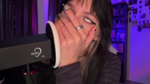 ASMR Mouth Sounds – Sage's Whispered Curse Words (3Dio)