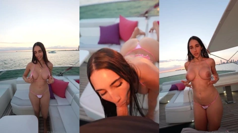 Sunset Boat Ride: Izzy Green Gets Pounded
