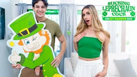 Emily Jade Sucks Leprechaun Cock on St. Patrick's Day