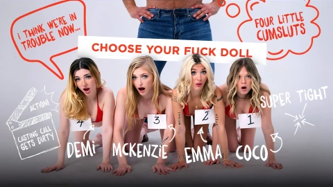 Petite Blondes Meet Huge Director - PervCasting Fun